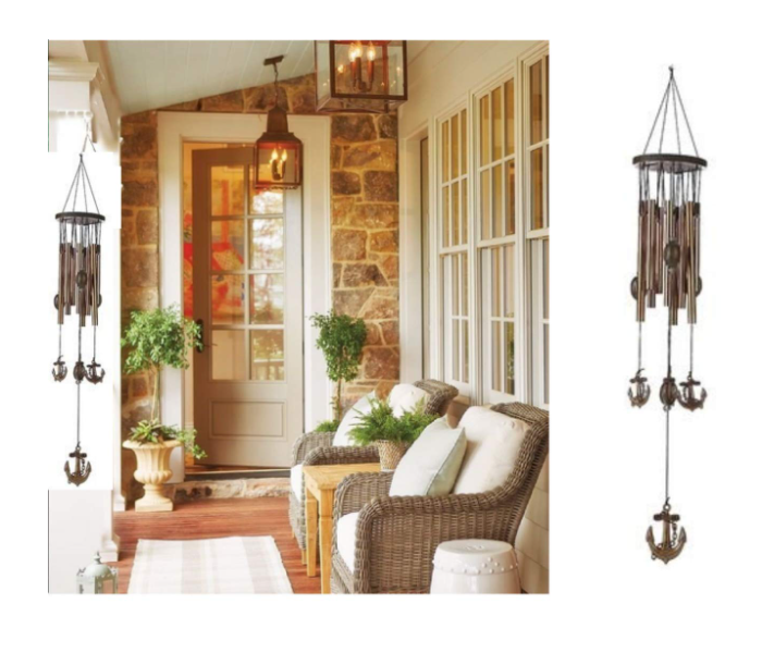 Wind Chimes Anchor Design for Home - Bronze 4 in UAE