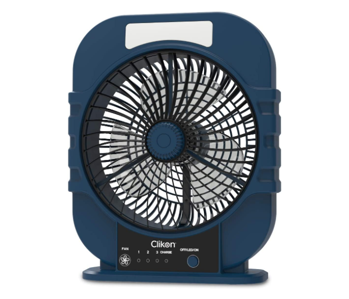Clikon CK2361 8 Inch Rechargeable Box Fan - Blue 1 in UAE