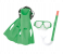 Bestway 25019 Sureswim Snorkel Set - Green 1 in UAE