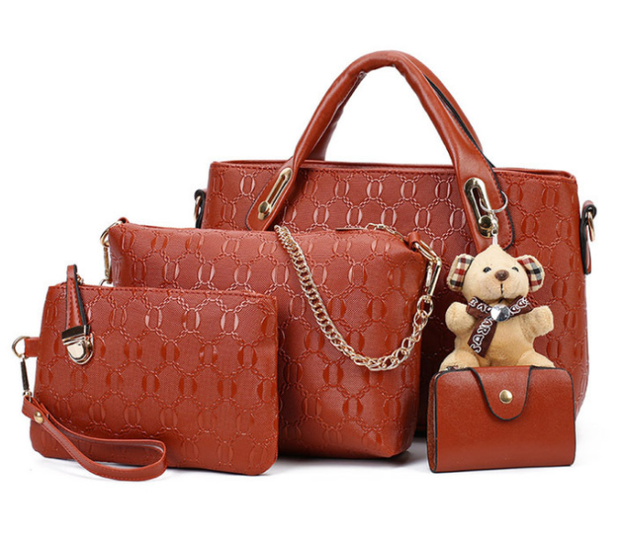 PU Leather Women Shoulder Bag, Square Shoulder Strap Handbags with Silk Wrap  Handle for Ladies 