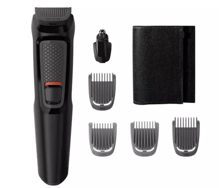 Philips MG3710/13 Series 3000 6-In-1 Multi Grooming Kit For Beard With Nose Trimmer Attachment - Black 1 in UAE