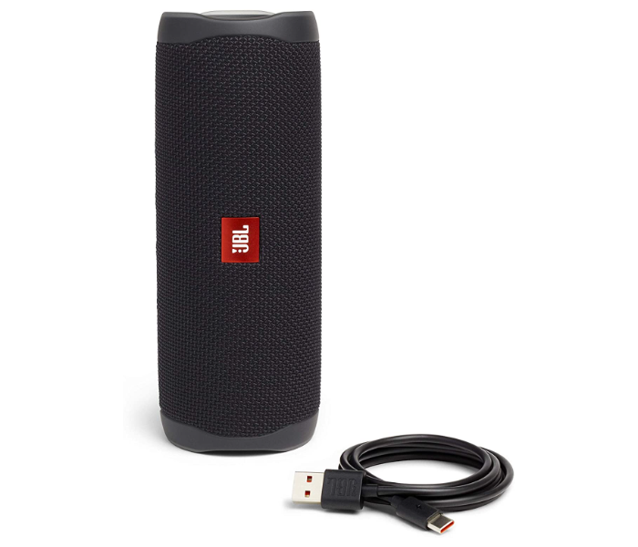 JBL Flip 5 Portable Waterproof Bluetooth Speaker - Black 4 in UAE