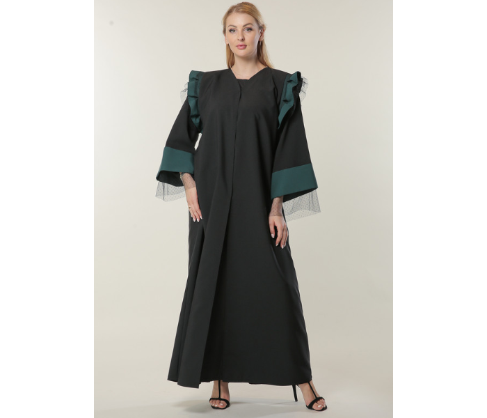 Moistreet Extra Large Formal Abaya - Black 1 in UAE