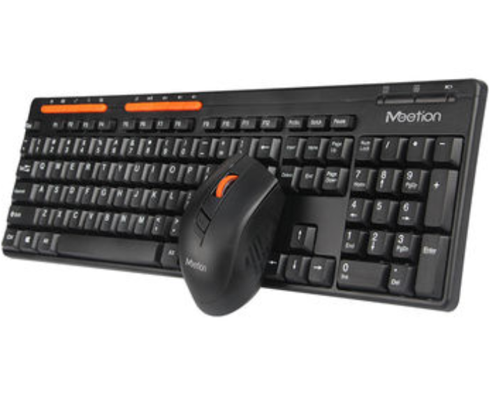 Zoom MeeTion Pubg 4100 2 in 1 Wireless Keyboard Mouse combo Gaming Kit - Black 7 in OMAN