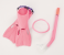 Bestway 25018 Hydro Splash Flapper Snorkel Set - Pink 1 in UAE