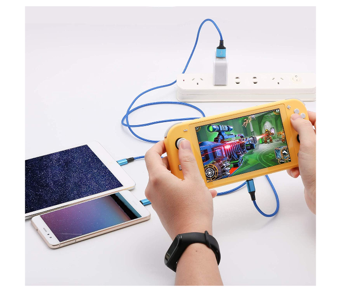 GoSmart G3I1USBCL 3 in 1 USB Cable - Blue 3 in UAE