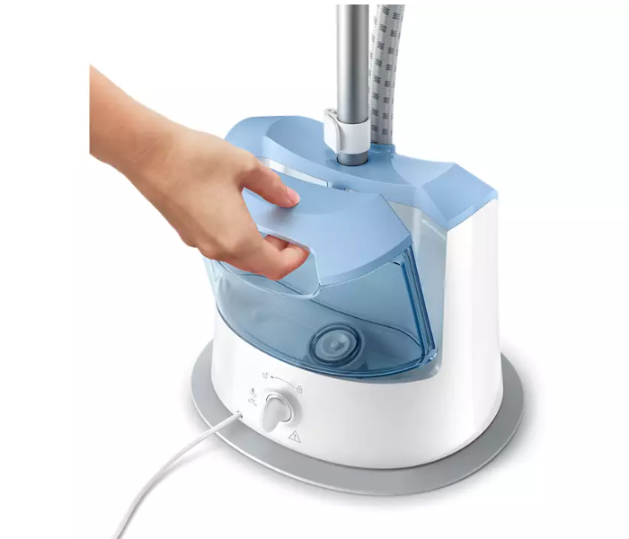 Philips GC482/26 1600 Watts Easy Touch Stand Steamer - White And Blue 2 in UAE