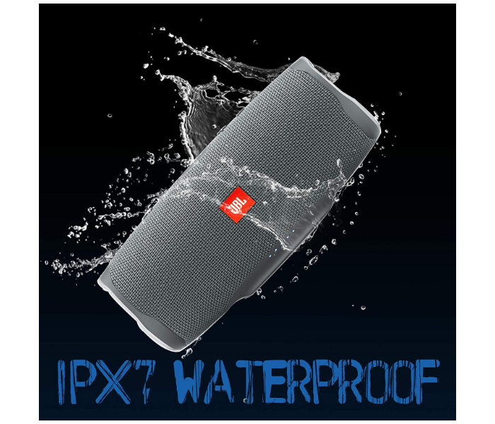 JBL Charge 4 Portable Waterproof Bluetooth Speaker - Grey 4 in UAE