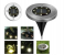 Jongo 8 LED Solar Powered Disk Lights Outdoor Solar Garden Light Waterproof Landscape Lighting Bright in-Ground Lights - Warm White 3 in OMAN