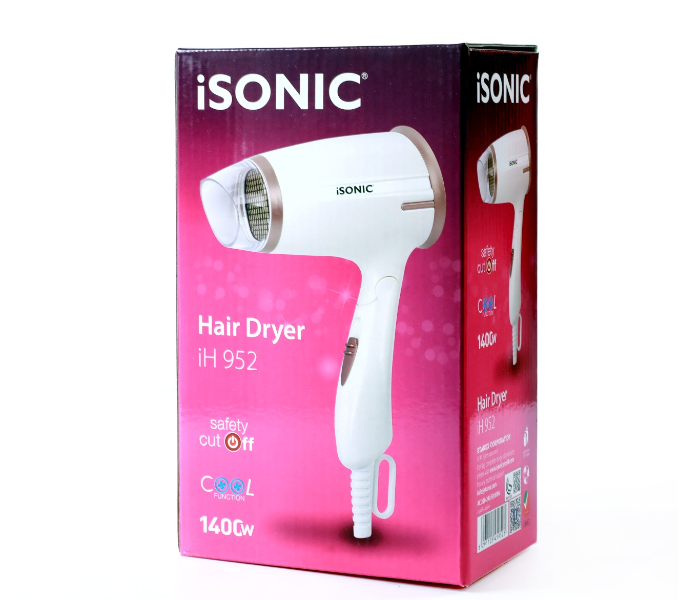 Isonic iH 952 Hair Dryer - White 6 in UAE