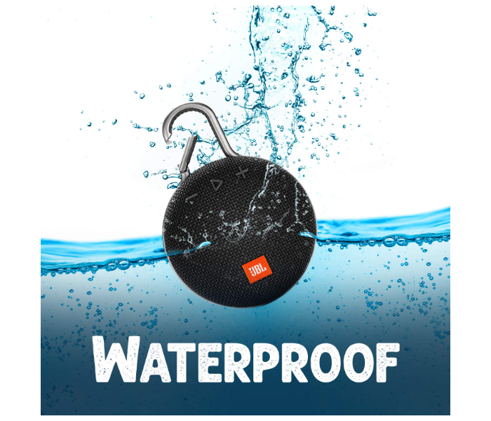 JBL Clip 3 Portable Waterproof Bluetooth Speaker - Black 3 in UAE