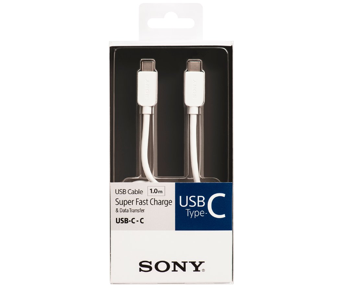 Sony SUA100 USB Type C to Type C Cable - White 2 in UAE