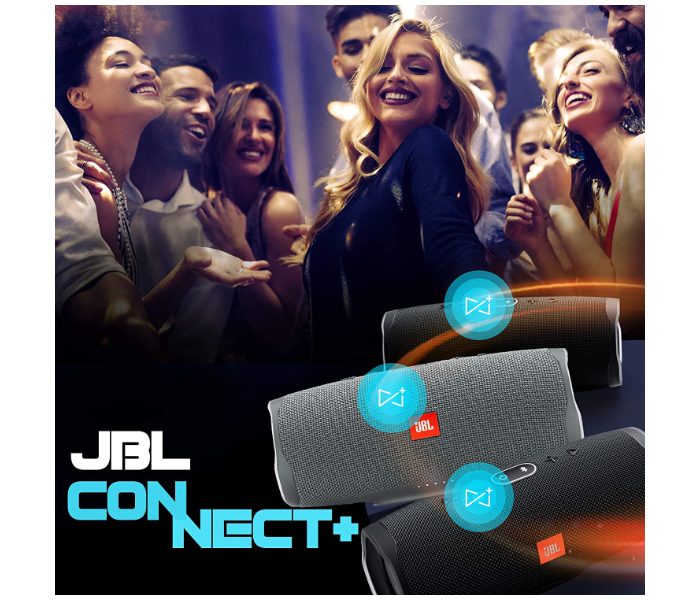 JBL Charge 4 Portable Waterproof Bluetooth Speaker - Grey 5 in UAE