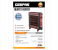 Geepas GQH9108 Quartz Heater - Maroon 2 in KSA