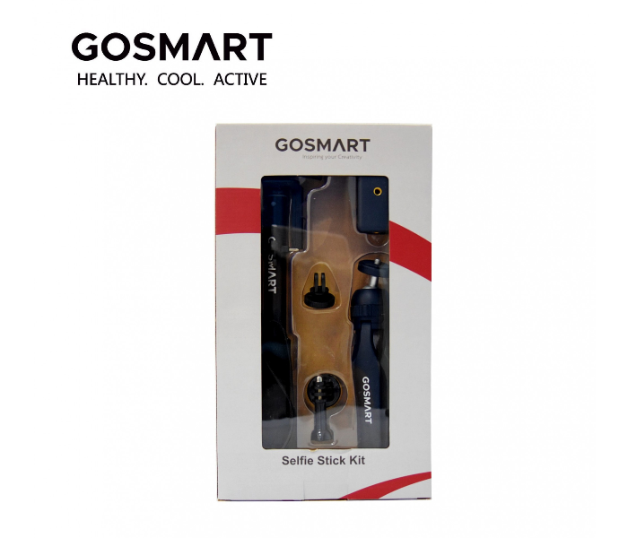 GoSmart GS3N1SS 3 In 1 Selfie Stick - Black 4 in UAE