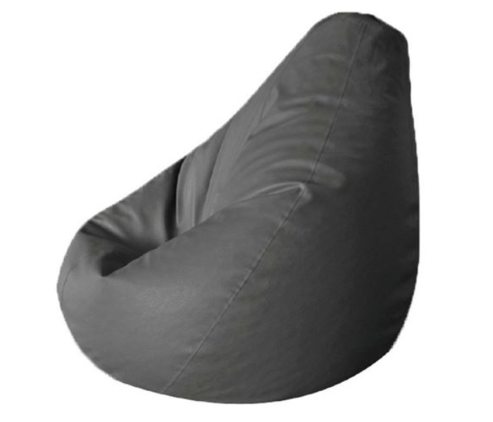 Luxe Decora LD03 PVC Bean Bag with Beans - Grey 1 in UAE