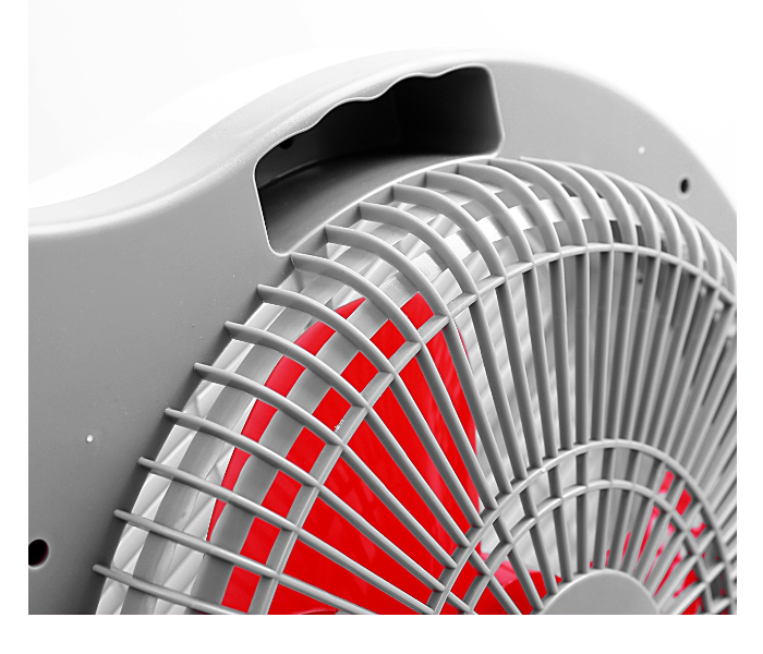 Isonic IF330 12 Inch Rechargeable Fan with Remote – White and Red 3 in KSA