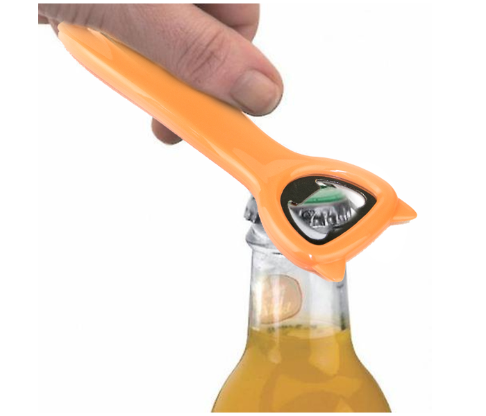 YN231 Heavy Duty Stainless Steel Beer Bottle Cap Openers - Orange 2 in UAE