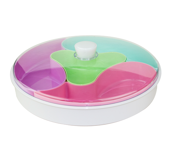 YN836 Multi Purpose Server Fruit Candies Tray Chip And Dip Bowl Set 2 in UAE