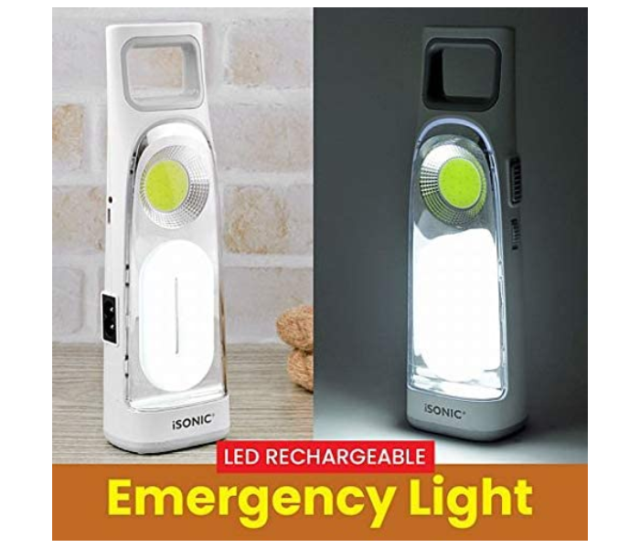 Isonic iL 78 Rechargeable Emergency Lantern - White 6 in KSA