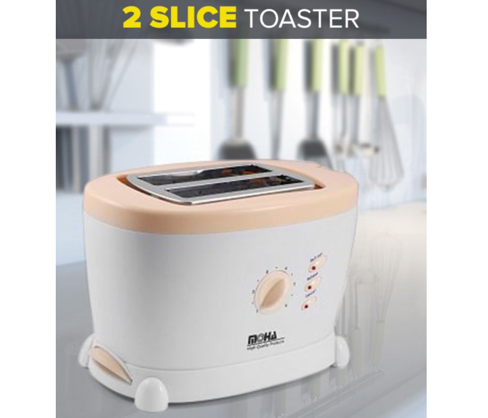 Cyber 77-TS003 2-Slice Moha Steel Toaster -White and Cream 3 in UAE