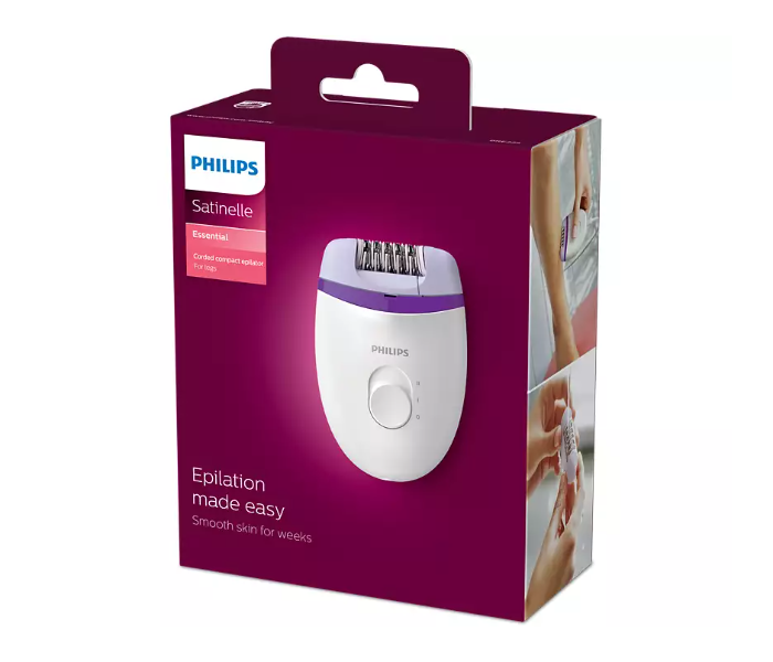 Philips BRE225/01 Satinelle Essential Corded Compact Epilator - White 6 in UAE
