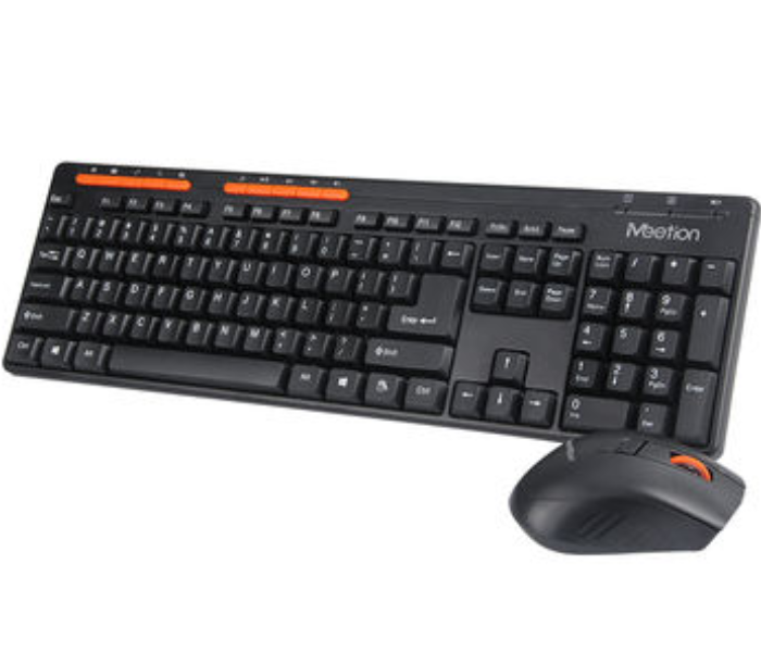 Zoom MeeTion Pubg 4100 2 in 1 Wireless Keyboard Mouse combo Gaming Kit - Black 1 in OMAN