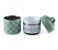 Royalford RF9298 930ml Round Lunch Box - White & Mint Green 2 in UAE