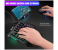 HXSJ 3 Pcs PUBG One Hand Mini Keyboard Gaming Wired with Mouse Only for Mobile with Connector - Black 7 in UAE