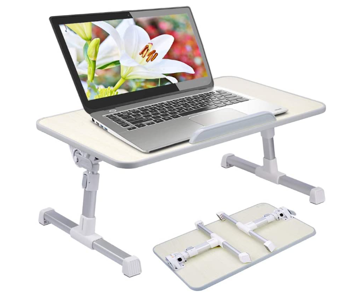 Besta Adjustable Portable Laptop Table - White 1 in UAE