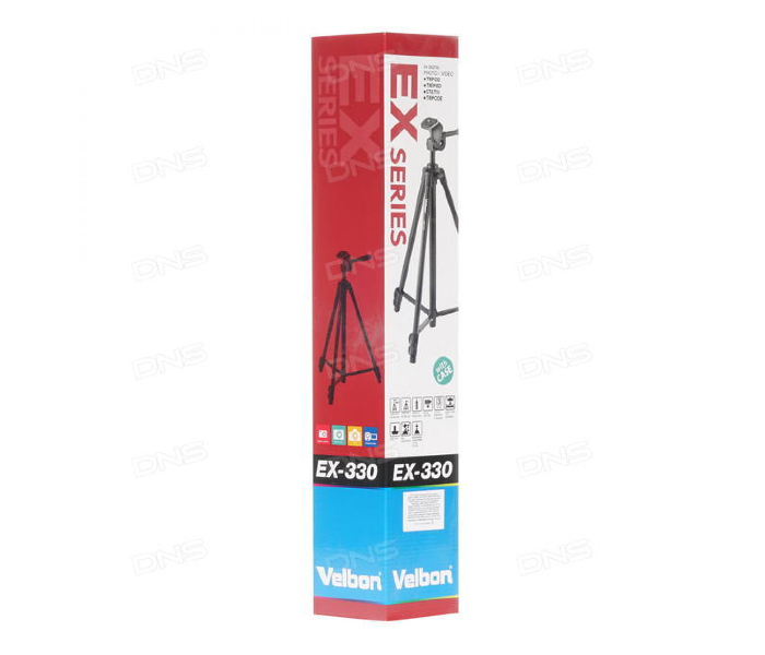 Velbon EX-330 Tripod For DSLR And Camcorder Camera - Black 4 in UAE