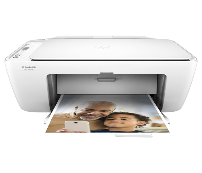 HP DeskJet 2620 V1N01C Wireless All in One Printer - White 1 in UAE