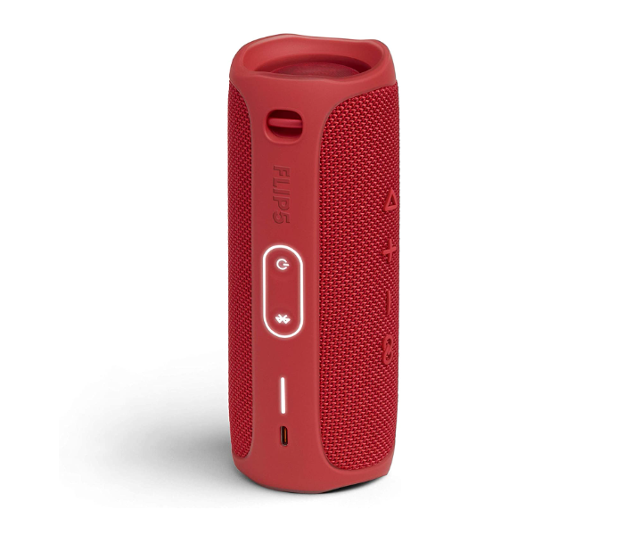 JBL Flip 5 Portable Waterproof Bluetooth Speaker - Red 4 in UAE