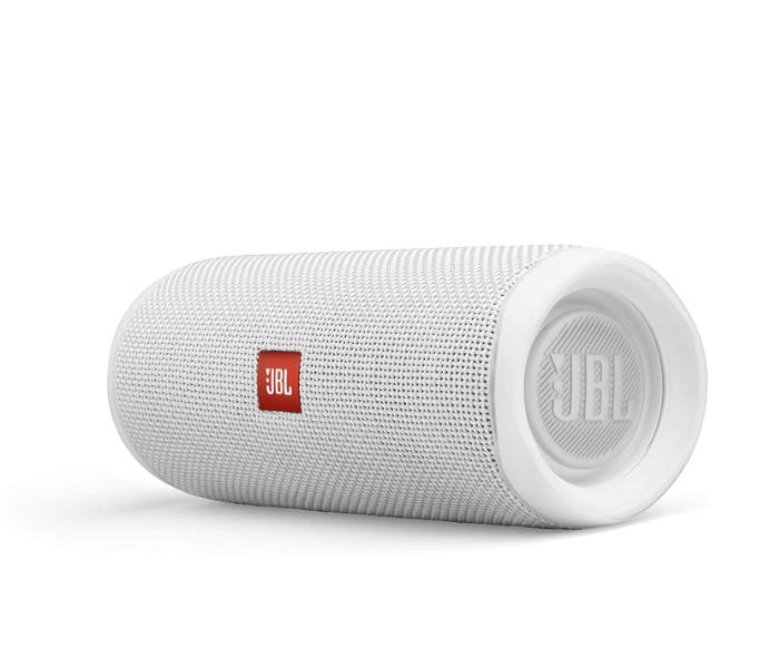 JBL Flip 5 Portable Waterproof Bluetooth Speaker - White 5 in UAE