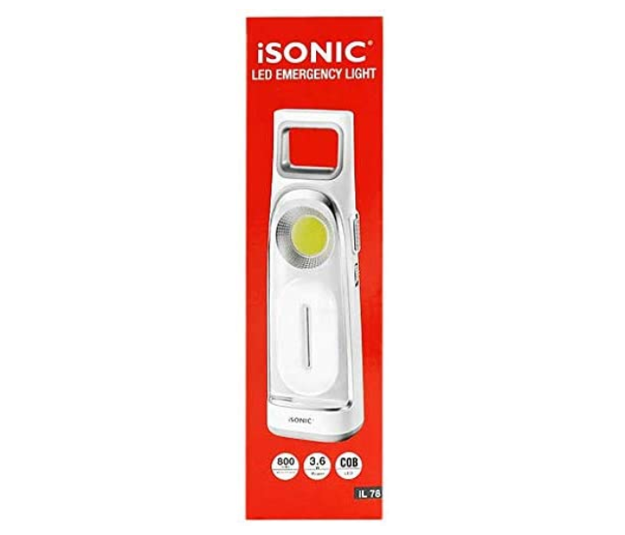 Isonic iL 78 Rechargeable Emergency Lantern - White 4 in KSA