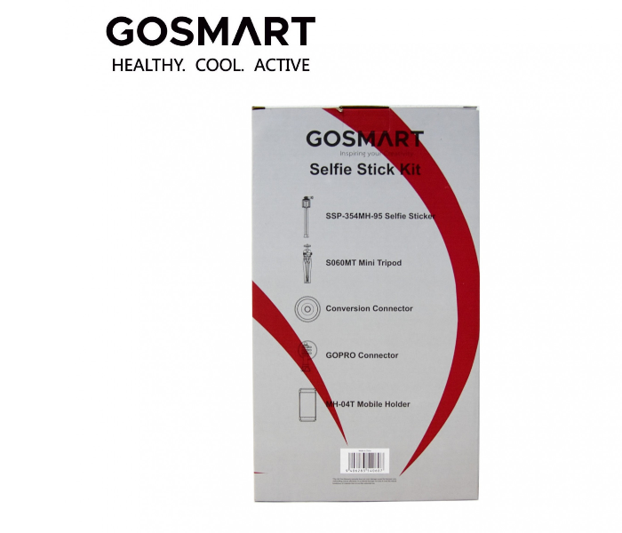 GoSmart GS3N1SS 3 In 1 Selfie Stick - Black 3 in UAE