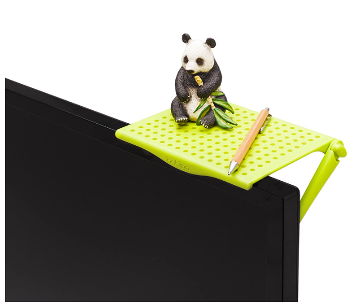 Bobino SCSHOLM Screen Shelf Stylish Minimalist Monitor Mounted Organizer - Lime 3 in UAE