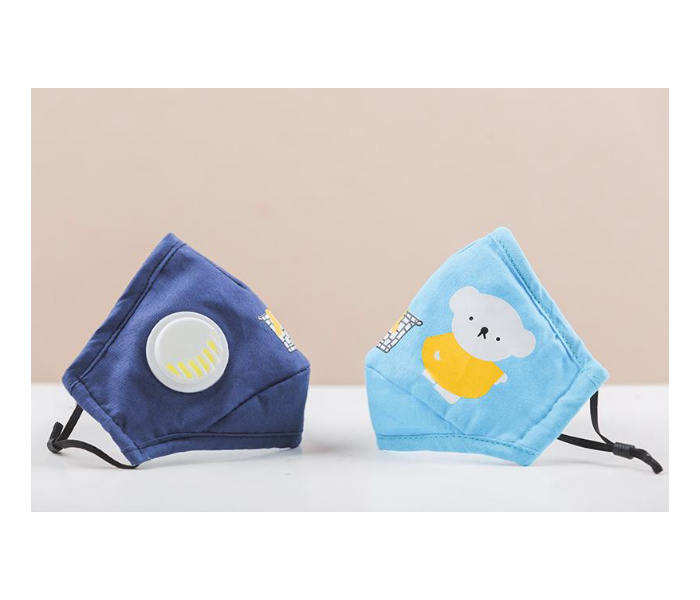 Classic 1Pc Active Printing N-95 Filters Dust Cover Kids Face Mask – Light Blue 6 in UAE