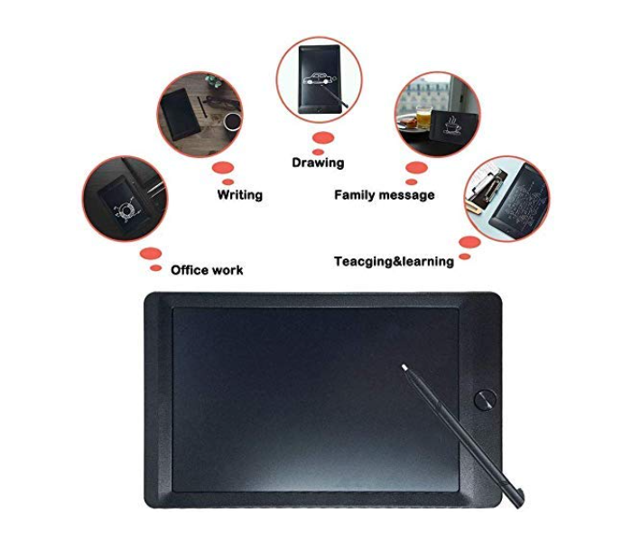 Platube LCD Portable Electronic Writing Tablet - Black 2 in UAE