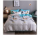 6 Pieces High Quality Cotton Double Size Bed Sheet with Quilt Cover and Pillow Case – White and Light Blue 1 in UAE