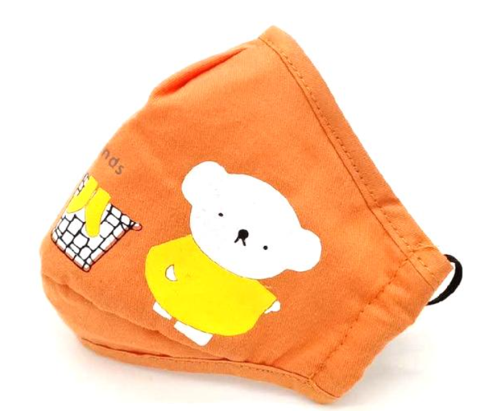 Classic 1Pc Active Printing N-95 Filters Dust Cover Kids Face Mask – Orange 2 in UAE