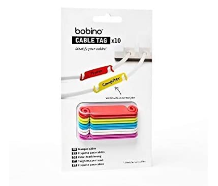 Bobino CATAG1 10 Pcs Cable Tag - Multi Color 1 in UAE