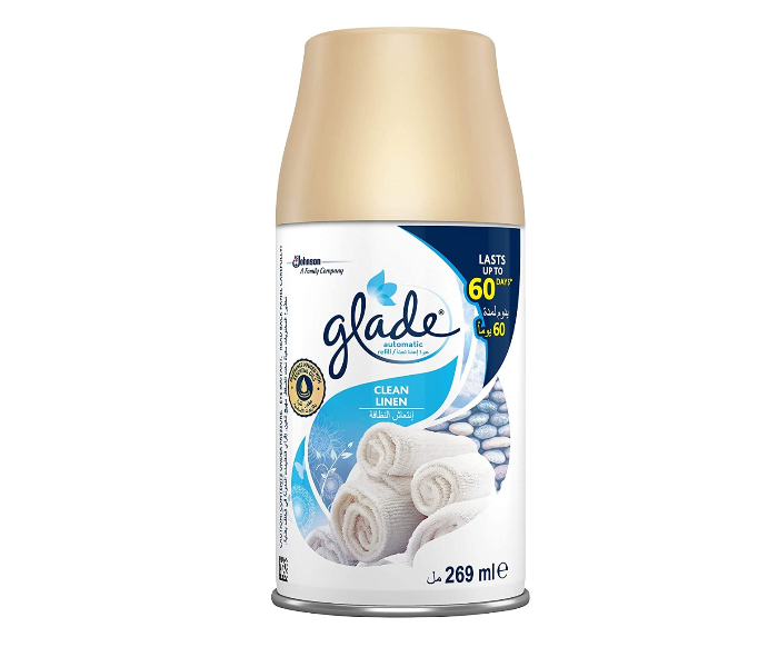 Glade 269ml Clean Linen Air Freshener Automatic Spray Refill 1 in UAE