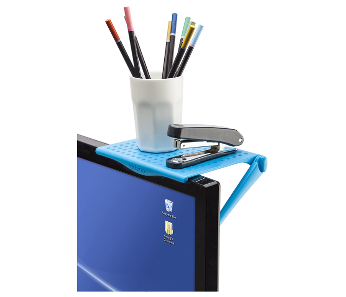 Bobino SCSHOTQ Screen Shelf Stylish Minimalist Monitor Mounted Organizer - Turquoise 3 in UAE