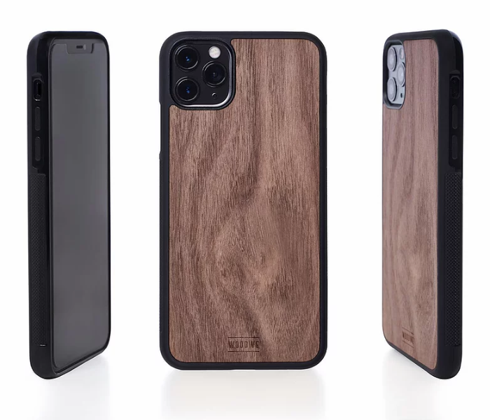 WoodWe Wood Case With Plastic Base for iPhone XR - Walnut 2 in UAE