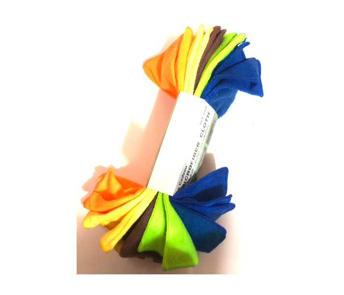 La Cadeau 40cm x 40cm 10 Pieces Set Microfibre Cleaning Cloth 1 in KSA