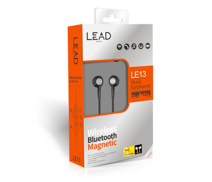 Lead LE13 Wireless Headset - Black 4 in UAE