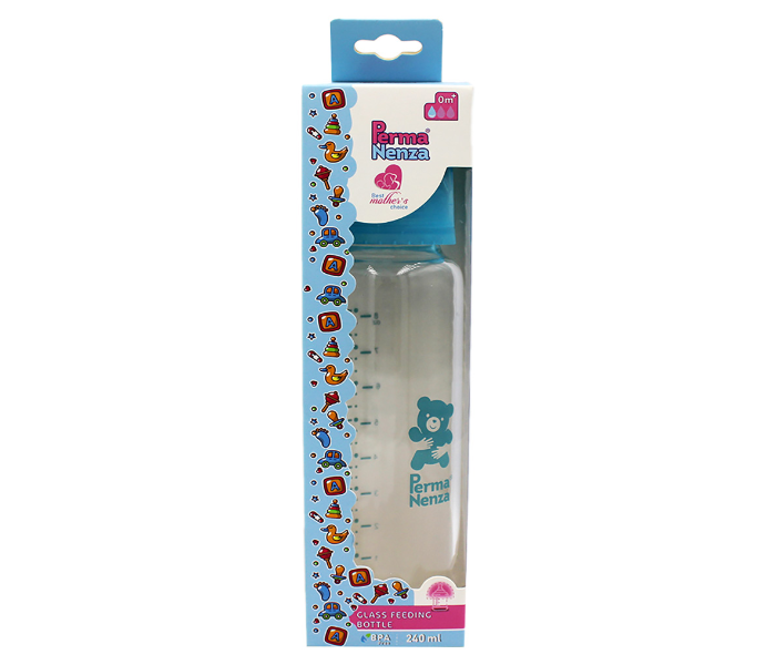 Permanenza PRHMX 240ml Standard Neck Glass Bottle - Blue 1 in UAE
