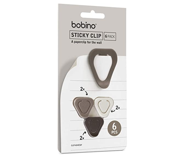 Bobino STCL6NC 6 PCs Sticky Clips - Neutrals 3 in UAE