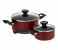 Prestige PR20499 25 Pcs Non-Stick Cookware Set - Maroon 3 in UAE